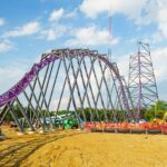 Six Flags mystery coaster already dominates skyline, with more record-breaking height to come